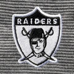 Las Vegas Raiders Antigua Throwback Cycle Quarter-Zip Jacket - Black/Heathered Gray on sale