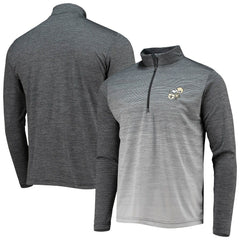 New Orleans Saints Antigua Throwback Cycle Quarter-Zip Jacket - Black/Heathered Gray online