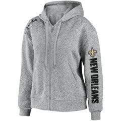 New Orleans Saints WEAR by Erin Andrews Women's Full-Zip Hoodie - Heathered Gray online
