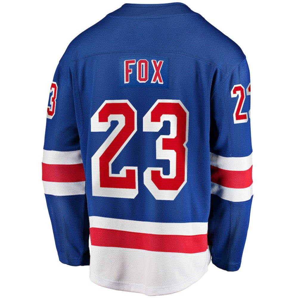 Adam Fox New York Rangers Fanatics Home Breakaway Replica Jersey - Blue Jerseys