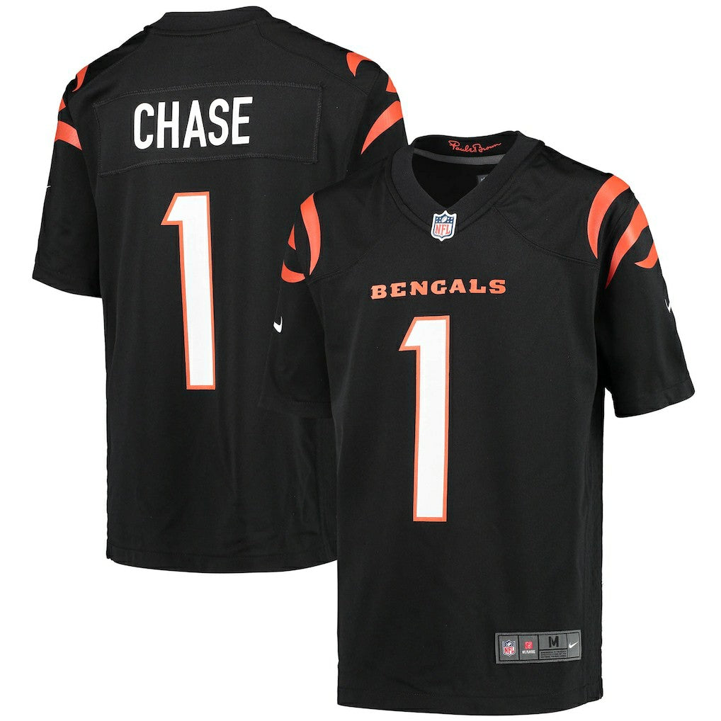 Ja'Marr Chase Cincinnati Bengals Youth Game Jersey - Black discount
