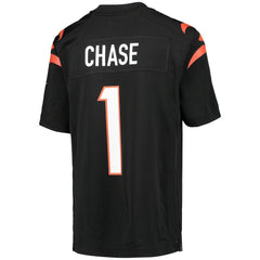 Ja'Marr Chase Cincinnati Bengals Youth Game Jersey - Black discount