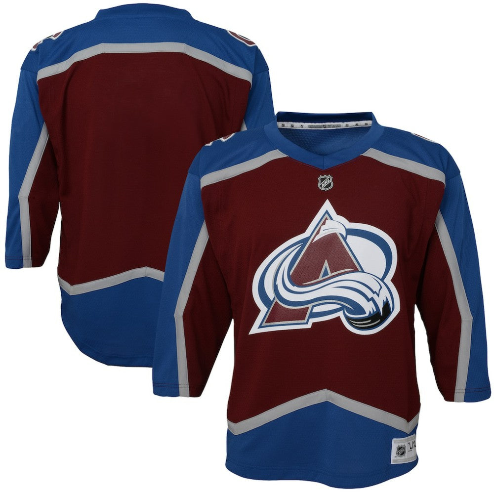 Colorado Avalanche Youth Home Blank Replica Jersey - Burgundy Jerseys