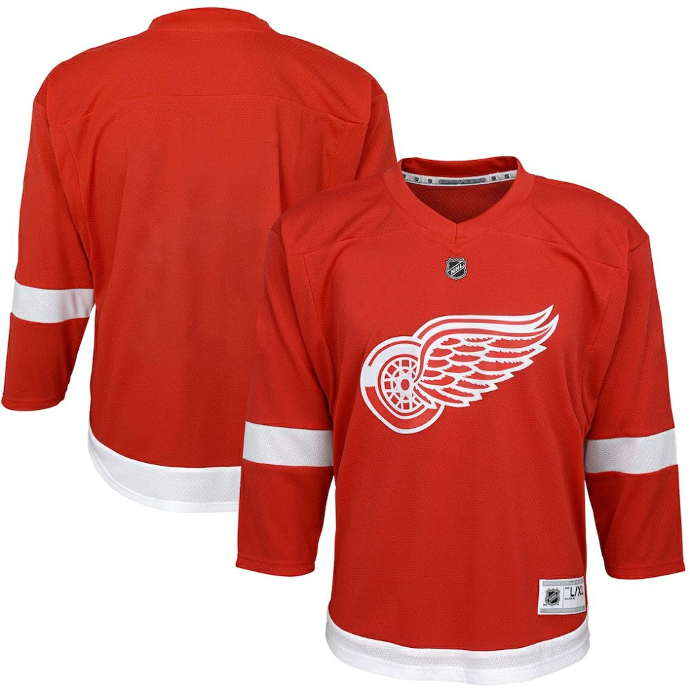 Detroit Red Wings Youth Home Replica Blank Jersey - Red Jerseys