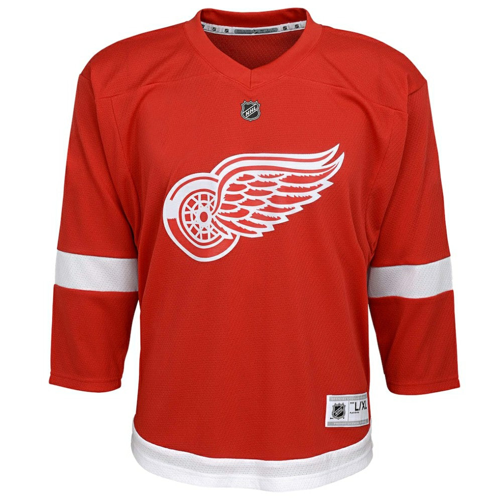 Detroit Red Wings Youth Home Replica Blank Jersey - Red Jerseys