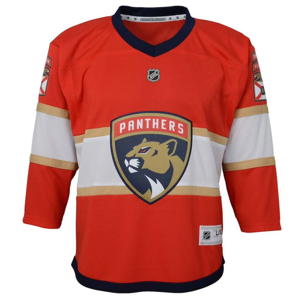 Florida Panthers Youth Home Replica Blank Jersey - Red Jerseys