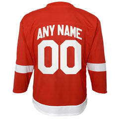 Detroit Red Wings Youth Home Replica Custom Jersey - Red Jerseys