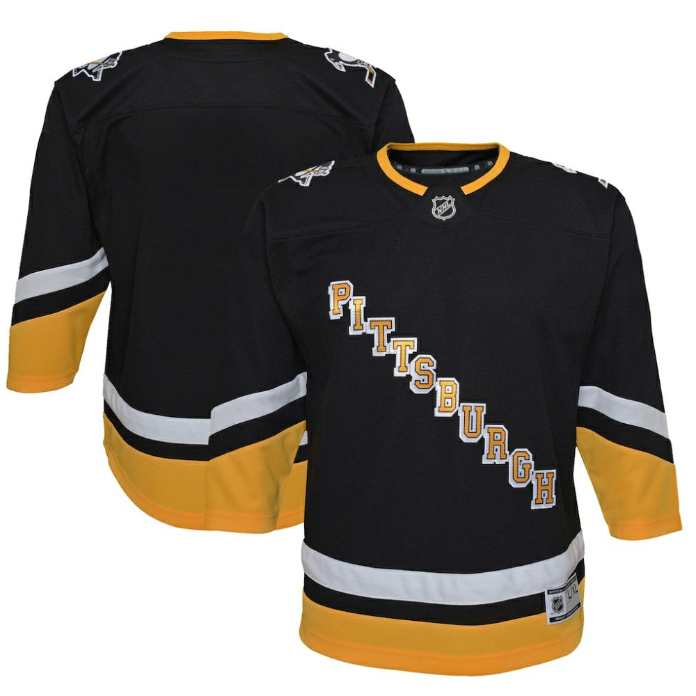 Pittsburgh Penguins Youth 2021/22 Alternate Premier Jersey - Black Jerseys