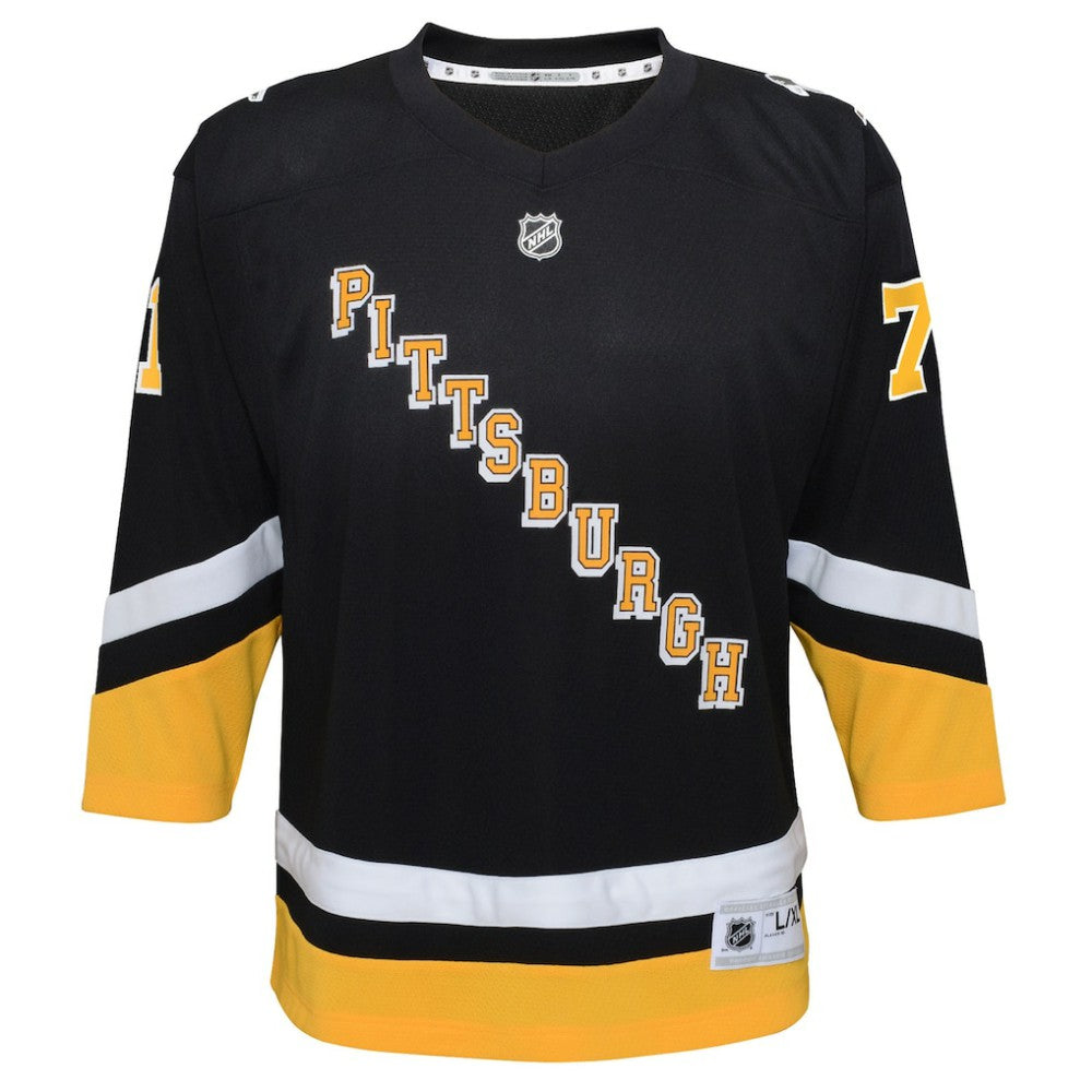 Evgeni Malkin Pittsburgh Penguins Youth 2021/22 Alternate Replica Player Jersey - Black Jerseys