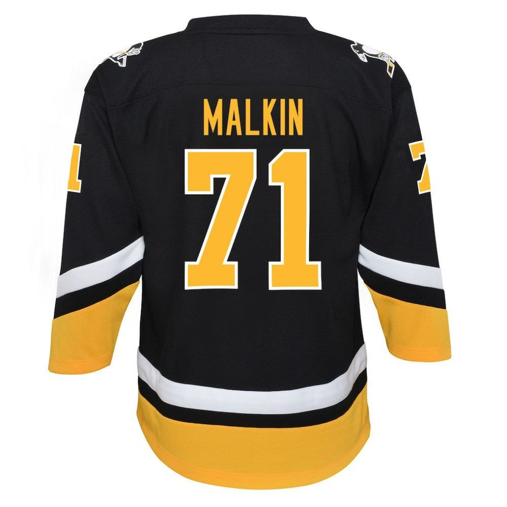 Evgeni Malkin Pittsburgh Penguins Youth 2021/22 Alternate Replica Player Jersey - Black Jerseys
