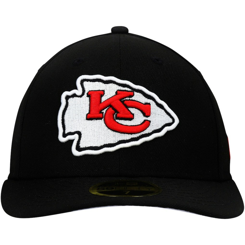 Kansas City Chiefs New Era Omaha Low Profile 59FIFTY Fitted Hat - Black on sale