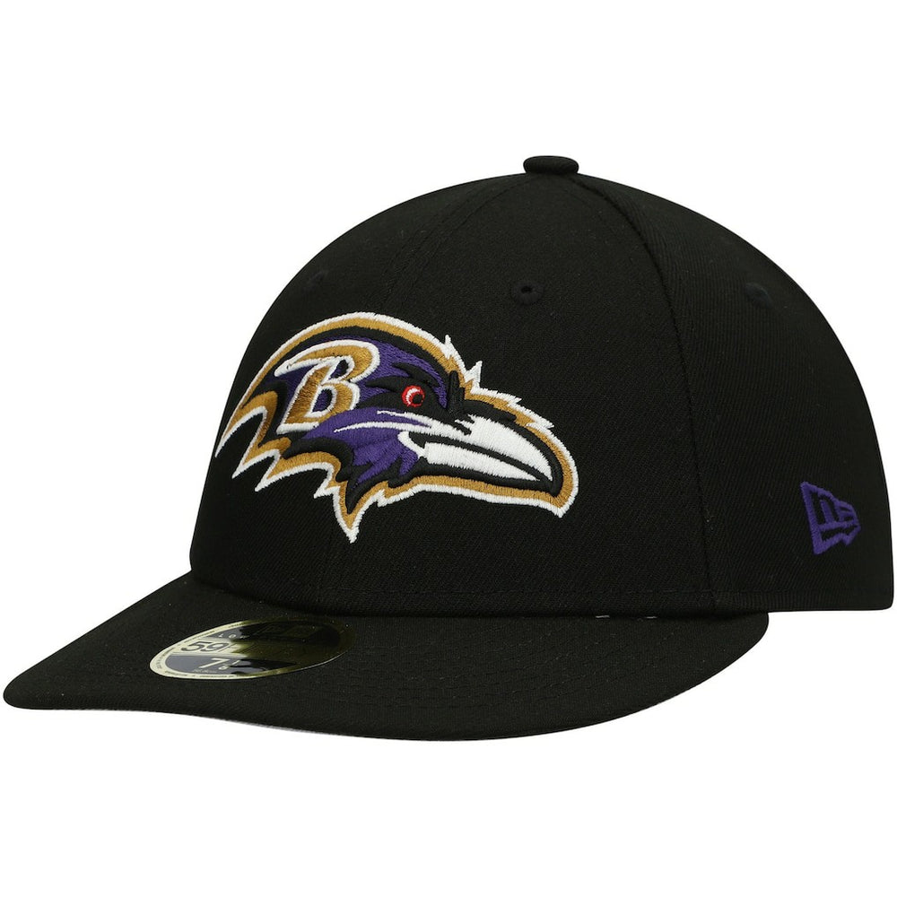 Baltimore Ravens New Era Omaha Low Profile 59FIFTY Fitted Hat - Black discount