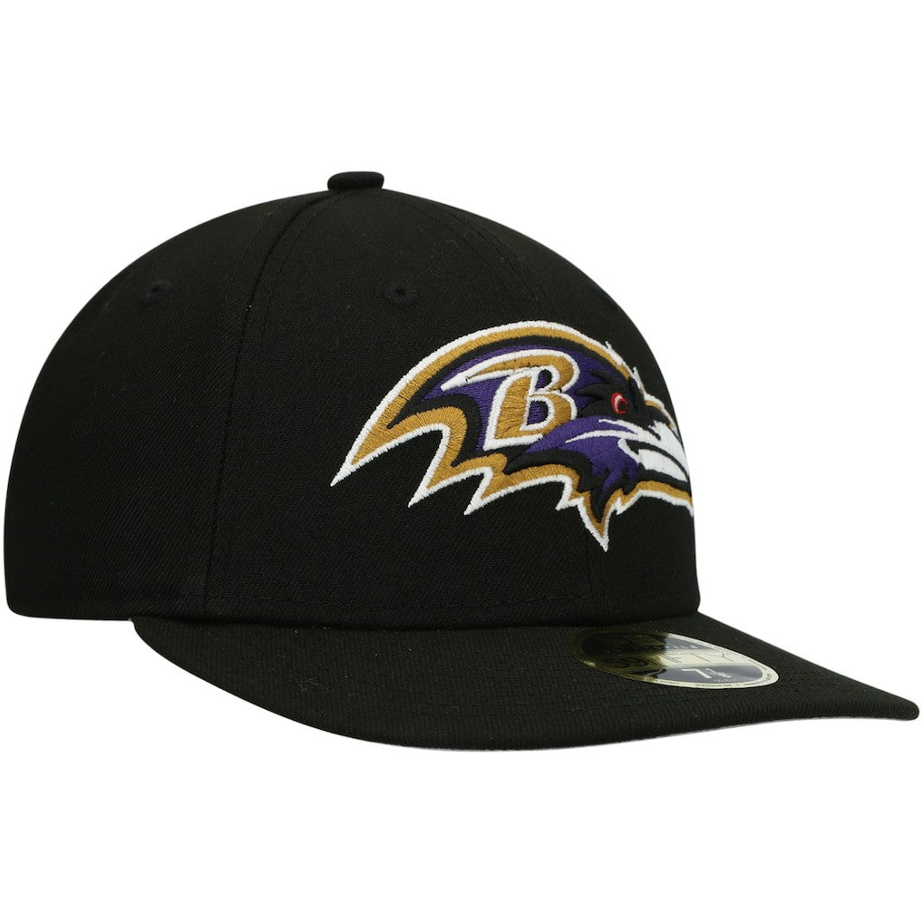 Baltimore Ravens New Era Omaha Low Profile 59FIFTY Fitted Hat - Black discount