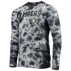 Las Vegas Raiders New Era Tie-Dye Long Sleeve T-Shirt - Black on sale