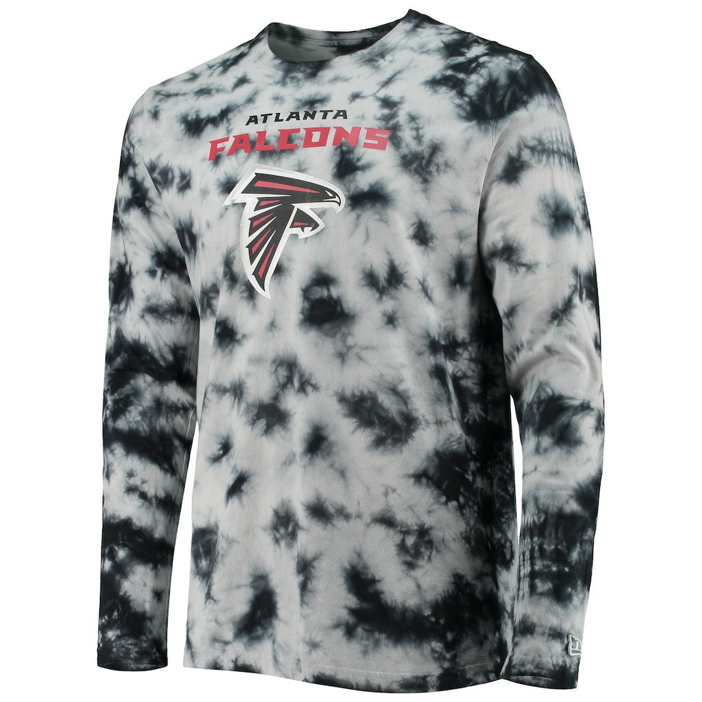 Atlanta Falcons New Era Tie-Dye Long Sleeve T-Shirt - Black discount