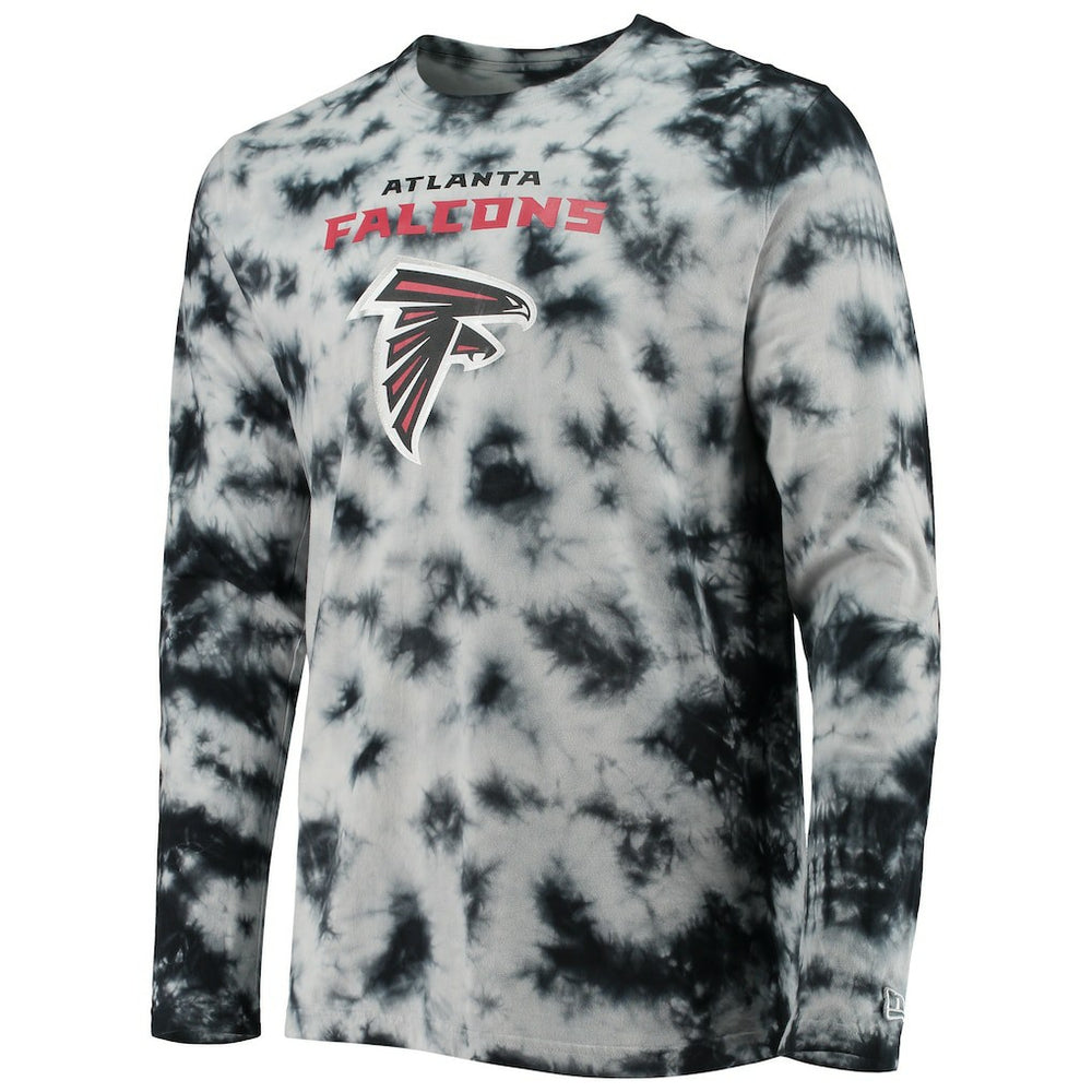 Atlanta Falcons New Era Tie-Dye Long Sleeve T-Shirt - Black discount