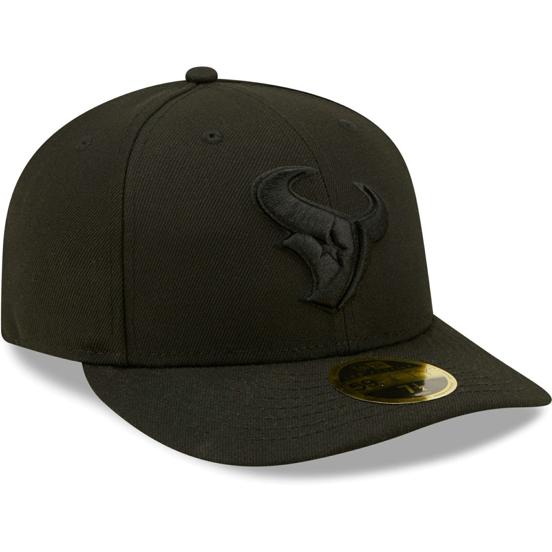 Houston Texans New Era Black on Black Low Profile 59FIFTY II Fitted Hat - Black discount