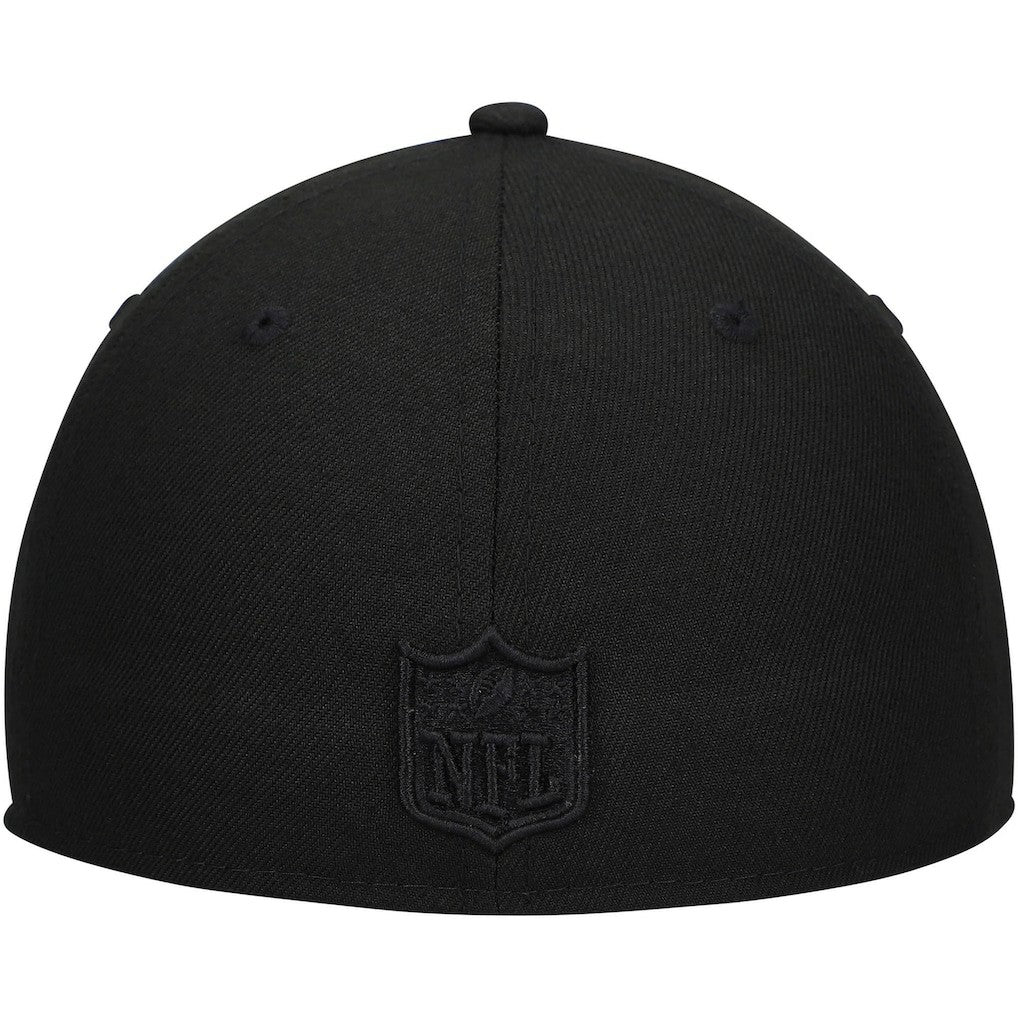 Cleveland Browns New Era Historic Logo Black on Black Low Profile 59FIFTY II Fitted Hat - Black sale