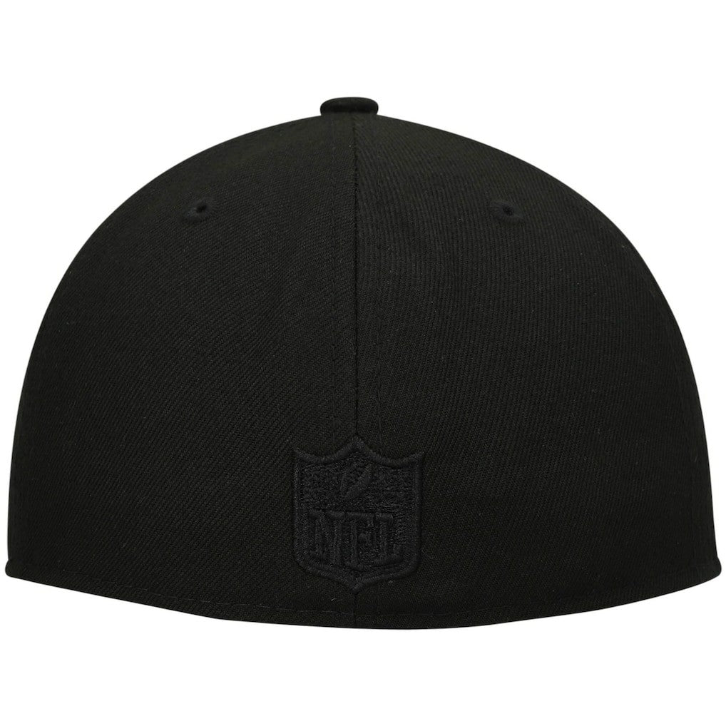 New Orleans Saints New Era Historic Logo Black on Black Low Profile 59FIFTY II Fitted Hat - Black discount