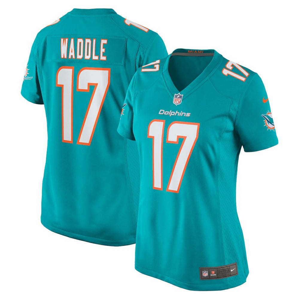 Jaylen Waddle Miami Dolphins Women's Game Player Jersey - Aqua online