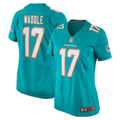 Jaylen Waddle Miami Dolphins Women's Game Player Jersey - Aqua online