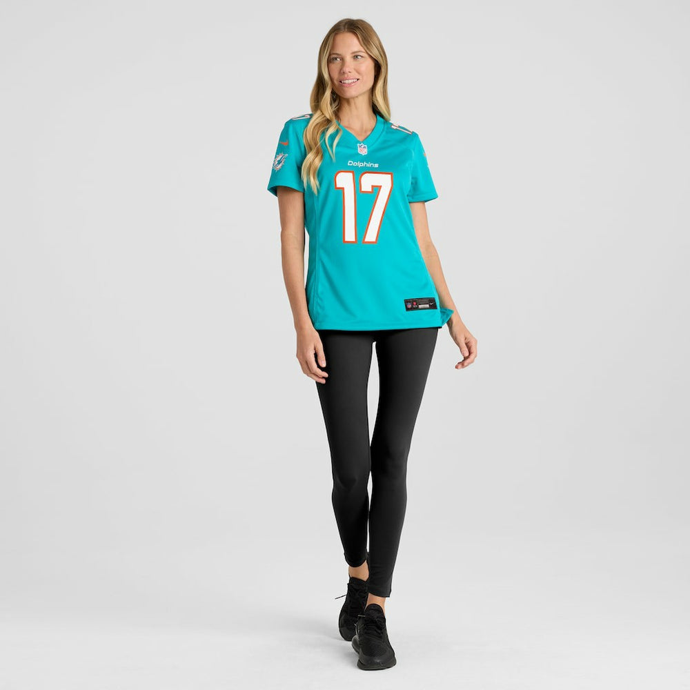 Jaylen Waddle Miami Dolphins Women's Game Player Jersey - Aqua online