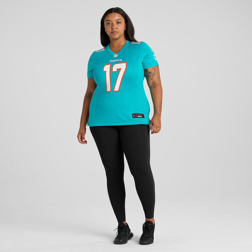 Jaylen Waddle Miami Dolphins Women's Game Player Jersey - Aqua online