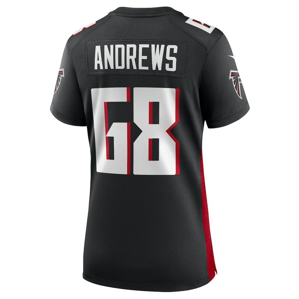 Josh Andrews Atlanta Falcons Women's Game Player Jersey - Black for sale
