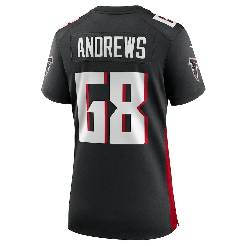 Josh Andrews Atlanta Falcons Women's Game Player Jersey - Black for sale