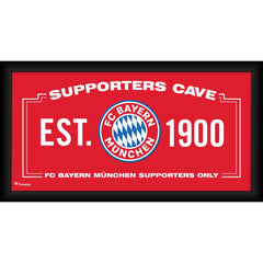 Bayern Munich Framed 10" x 20" Supporters Cave Collage