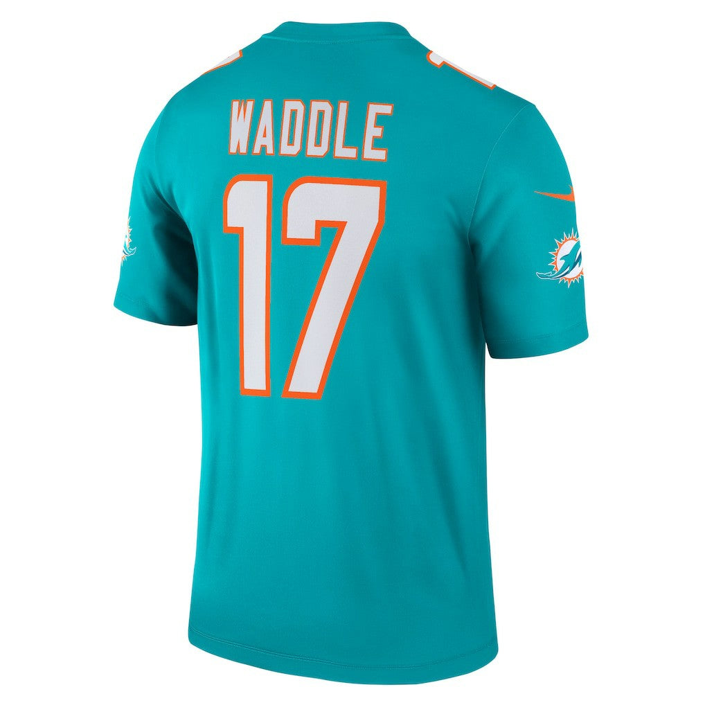 Jaylen Waddle Miami Dolphins Legend Player Performance Top - Aqua on sale
