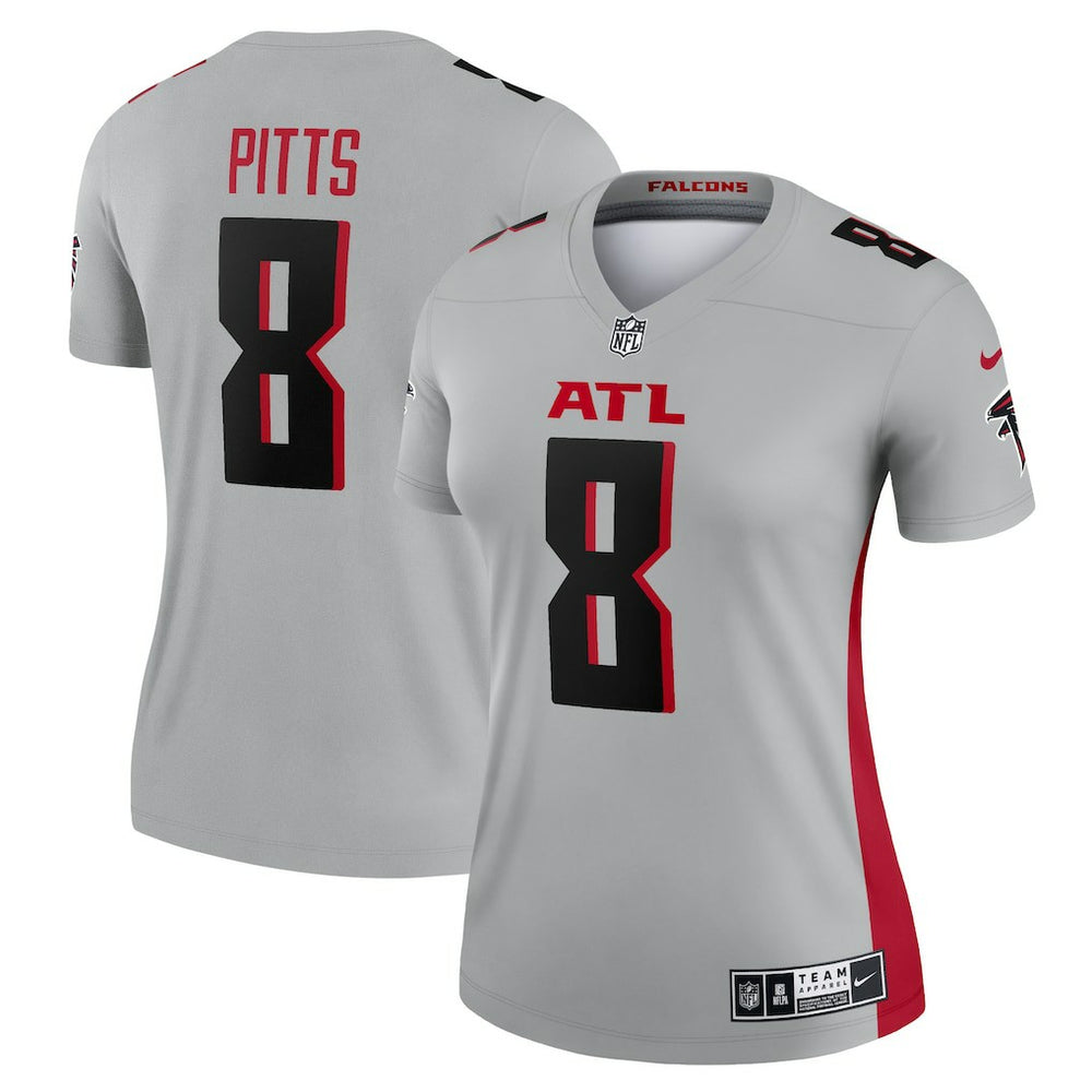 Kyle Pitts Sr. Atlanta Falcons Women's Inverted Legend Player Performance Top - Gray on sale