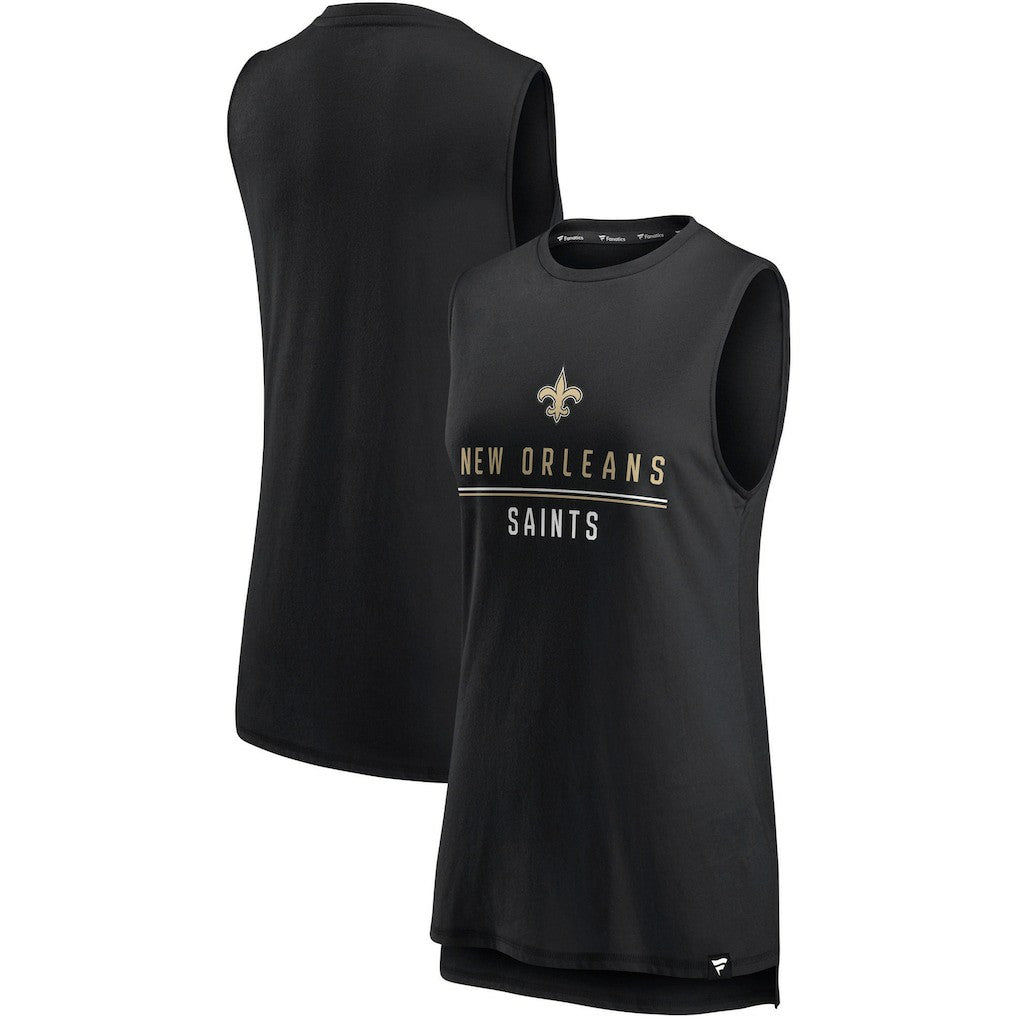 New Orleans Saints Women's True Contender Tank Top - Black discount