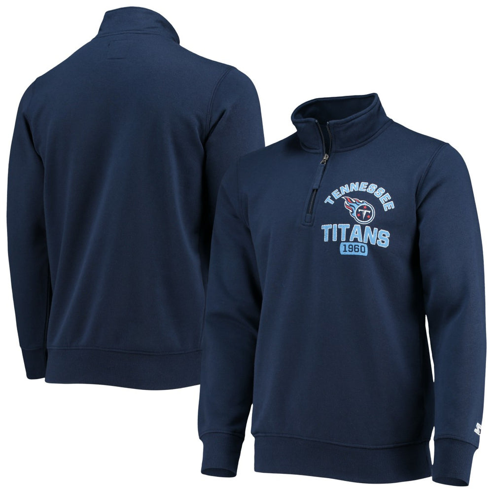 Tennessee Titans Starter Heisman Quarter-Zip Jacket - Navy sale