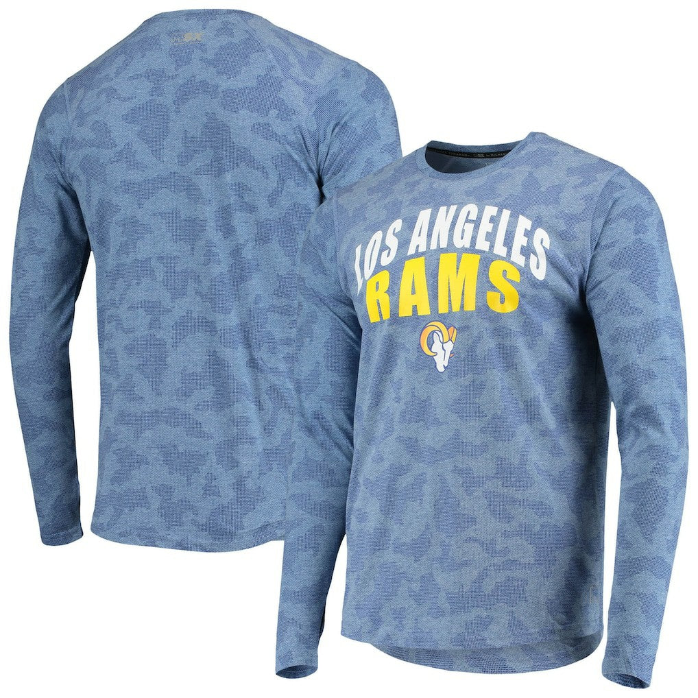 Los Angeles Rams MSX by Michael Strahan Camo Performance Long Sleeve T-Shirt - Royal for sale
