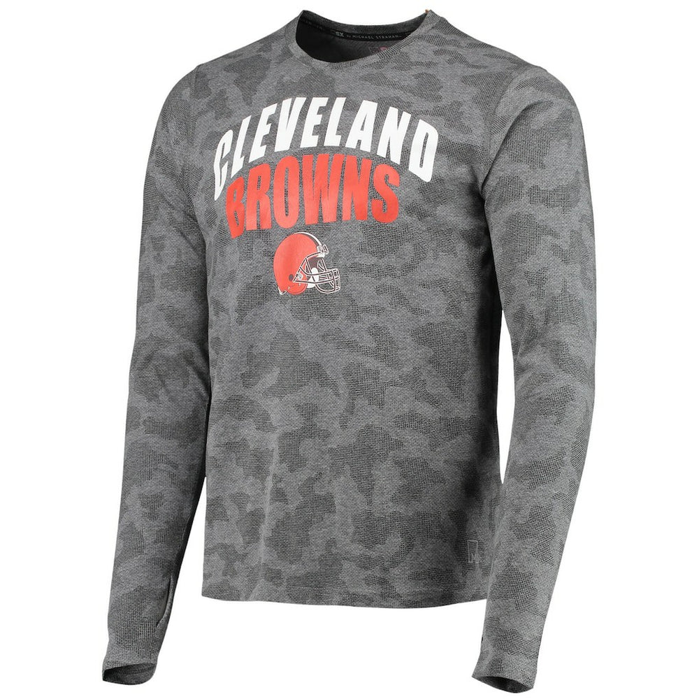Cleveland Browns MSX by Michael Strahan Camo Performance Long Sleeve T-Shirt - Black discount
