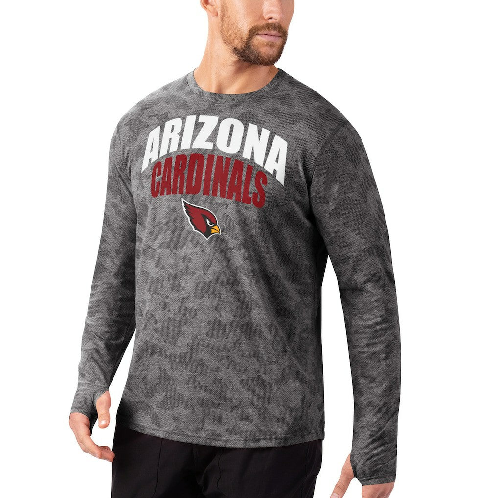 Arizona Cardinals MSX by Michael Strahan Camo Performance Long Sleeve T-Shirt - Black cheap