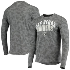 Las Vegas Raiders MSX by Michael Strahan Camo Performance Long Sleeve T-Shirt - Black discount