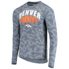 Denver Broncos MSX by Michael Strahan Camo Performance Long Sleeve T-Shirt - Navy online