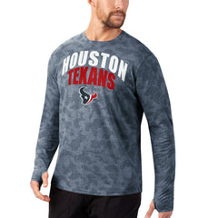 Houston Texans MSX by Michael Strahan Camo Performance Long Sleeve T-Shirt - Navy sale