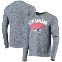 New England Patriots MSX by Michael Strahan Camo Performance Long Sleeve T-Shirt - Navy on sale