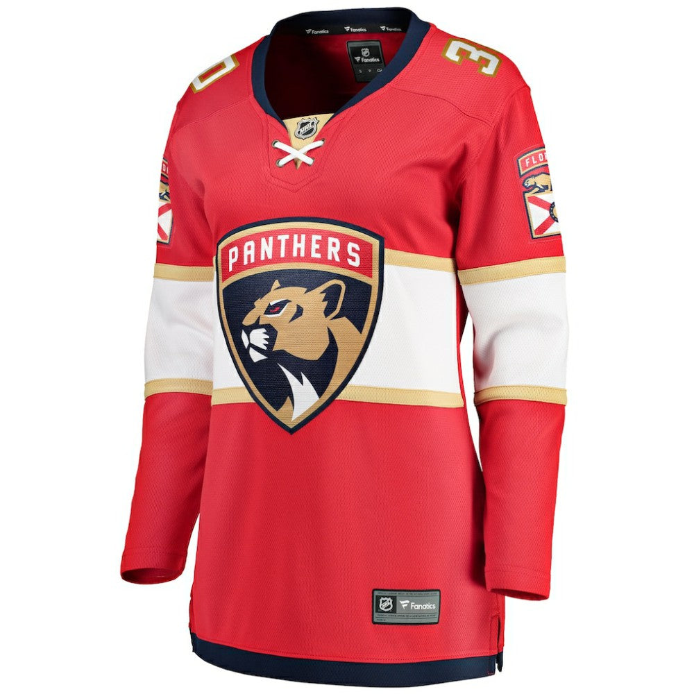 Spencer Knight Florida Panthers Fanatics Women's Home Breakaway Jersey - Red Jerseys
