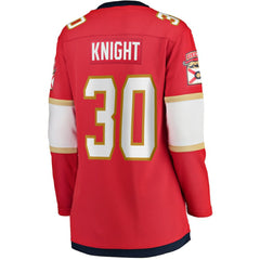 Spencer Knight Florida Panthers Fanatics Women's Home Breakaway Jersey - Red Jerseys