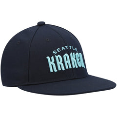 Seattle Kraken adidas Team Snapback Hat - Deep Sea Blue Hats