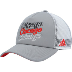 Chicago Blackhawks adidas Women's Foam Trucker Snapback Hat - Gray/White Hats