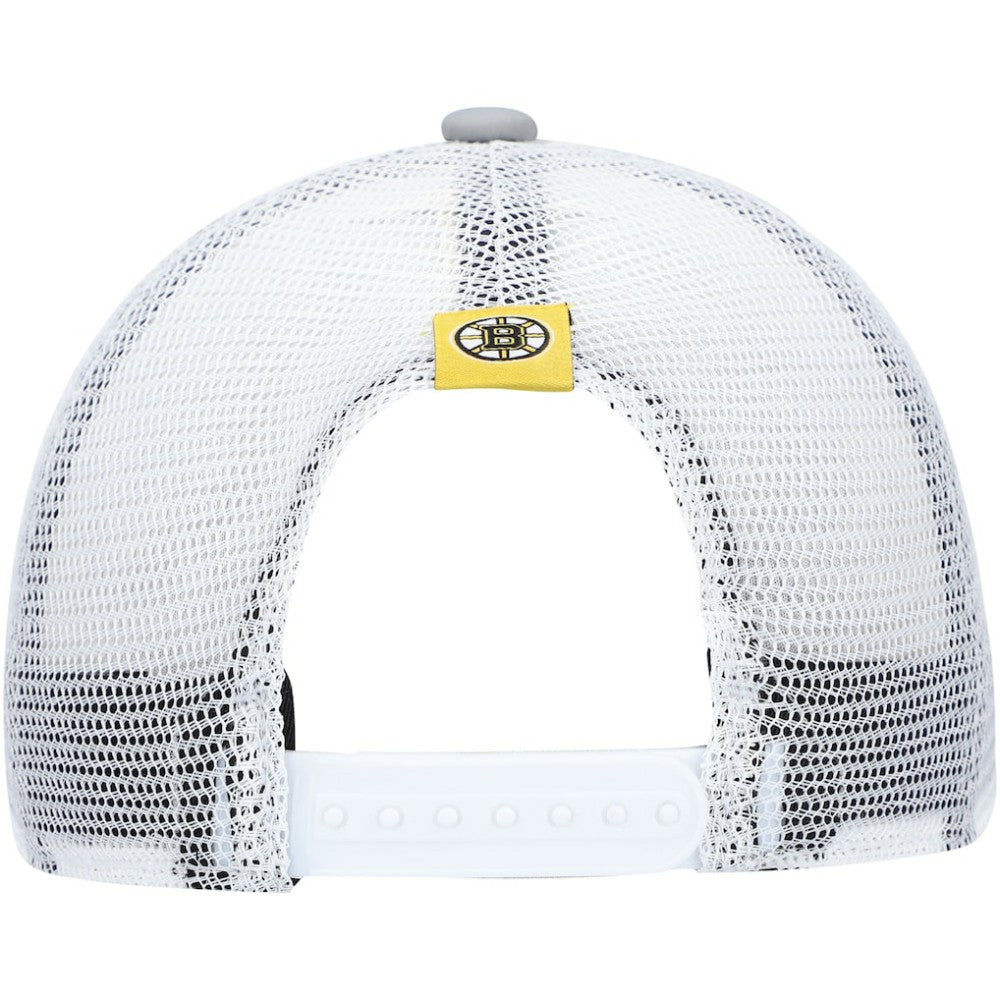 Boston Bruins adidas Women's Foam Trucker Snapback Hat - Gray/White Hats