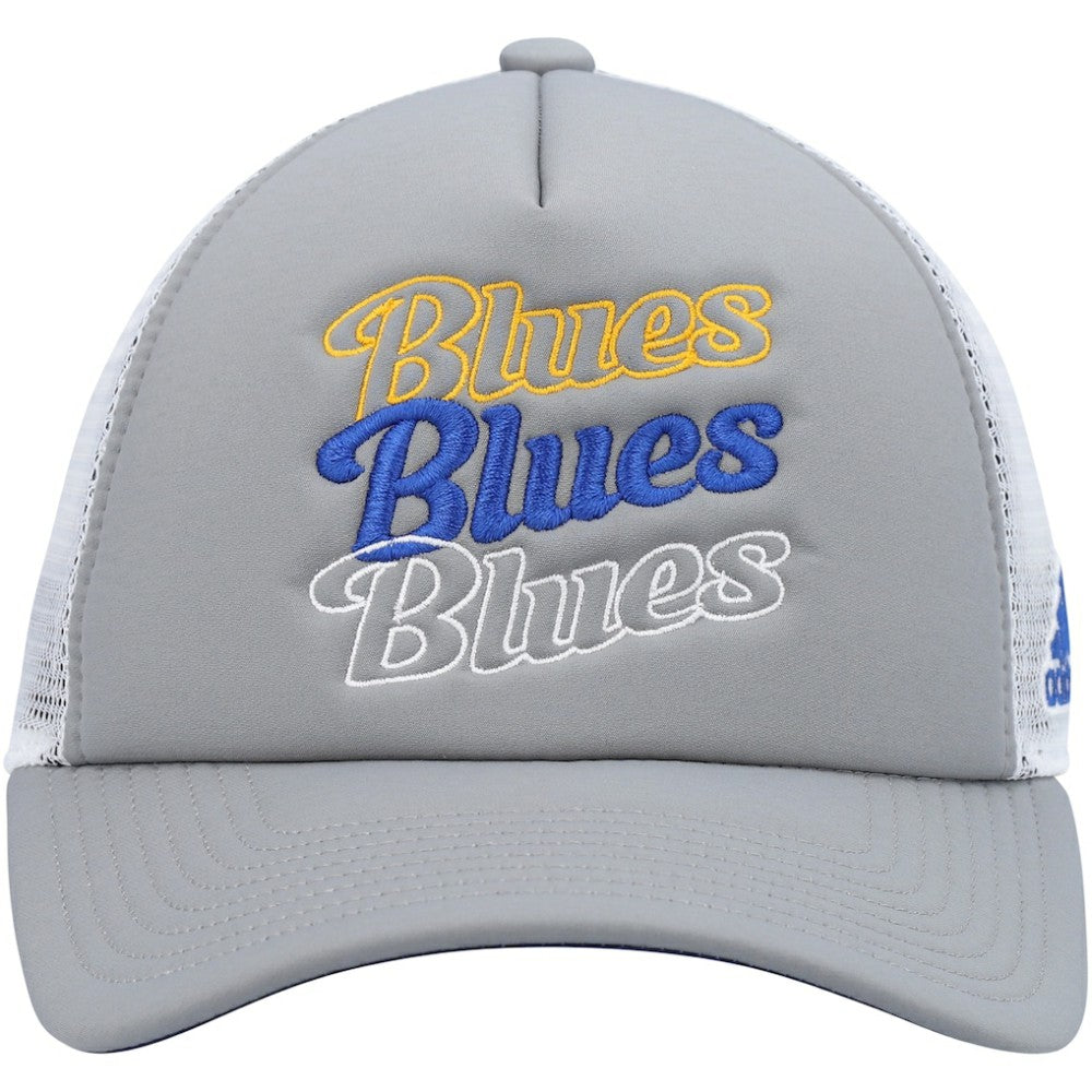 St. Louis Blues adidas Women's Foam Trucker Snapback Hat - Gray/White Hats