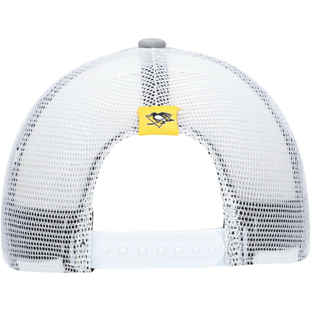 Pittsburgh Penguins adidas Women's Foam Trucker Snapback Hat - Gray/White Hats