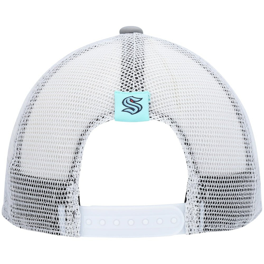 Seattle Kraken adidas Women's Foam Trucker Snapback Hat - Gray/White Hats