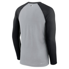 Chicago White Sox Game Authentic Collection Performance Raglan Long Sleeve T-Shirt Gray/Black